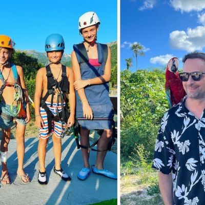 Γιώργος Λιανός: Η φώτο με τις κόρες του στη Σύμη και η βουτιά του γιου του