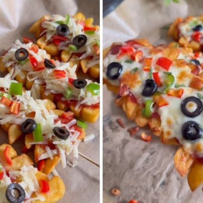 Μετατρέψτε τις πατάτες τηγανητές σε νόστιμη πίτσα στο ξυλάκι