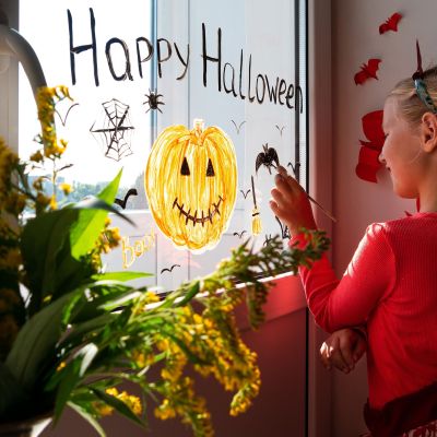 Ένωσε τις τελείες - Χρωμοσελίδες για παιδιά με θέμα το Halloween