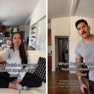Ξεκαρδιστικό βίντεο με τον σύζυγο να βλέπει κρυφά την comfort series της γυναίκας του γίνεται viral