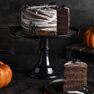 Spider web cake - Μια τούρτα με εφέ ιστού αράχνης