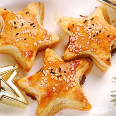 Αστέρια σφολιατο-μηλοπιτάκια: Φτιάξτε τα πριν τις γιορτές