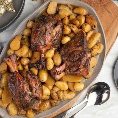 Κότσι με μουστάρδα και μέλι