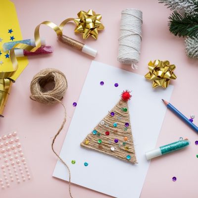 Homemade χριστουγεννιάτικες κάρτες που θα φτιάξετε με τα παιδιά