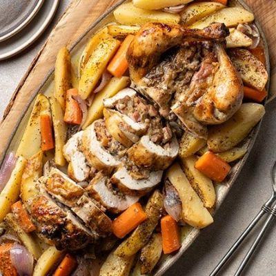 Γεμιστό κοτόπουλο ρολό - Ζουμερό και πεντανόστιμο