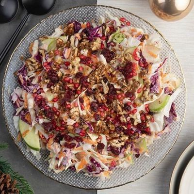 Χριστουγεννιάτικη coleslaw - Μια γιορτινή σαλάτα, ιδιαίτερα γευστική
