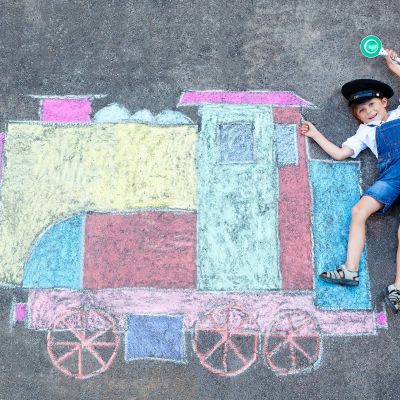 Χρωμοδελίδες με τρένα για παιδιά (δωρεάν εκτύπωση)