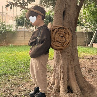 Ο γιος του Γιώργου Χρανιώτη ντύθηκε σαλιγκάρι-Φτιάξτε κι εσείς το DIY κοστούμι την τελευταία στιγμή