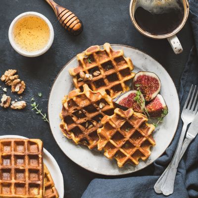 Συνταγή για βάφλες μπανάνας με αλεύρι ολικής άλεσης