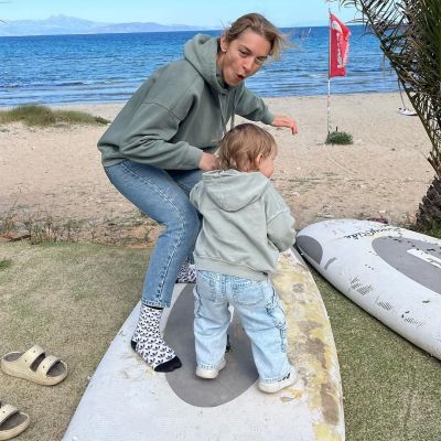 Γιούλικα Σκαφιδά: Ο γιος της έκανε το πρώτο του μάθημα windsurf