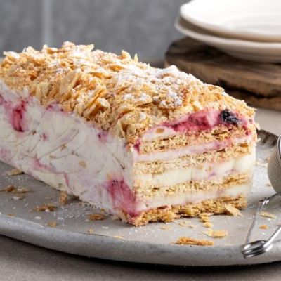 Μιλφέιγ με παγωτό βανίλια - Τέσσερα υλικά αρκούν για να το φτιάξετε