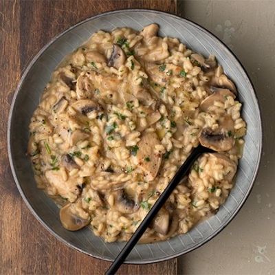 Ριζότο με κοτόπουλο και μανιτάρια - Ιδανική συνταγή για κάτι διαφορετικό