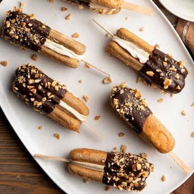 Σπιτικό παγωτό τιραμισού σε ξυλάκι