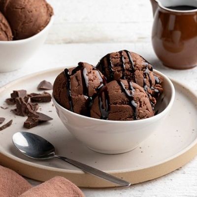 Σπιτικό παγωτό σοκολάτα χωρίς μίξερ