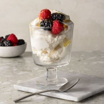 Frozen yogurt χωρίς παγωτομηχανή και χωρίς μίξερ