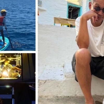 Ψάρεμα, θερινό στην παραλία, μπάνιο - Οι οικογενειακές διακοπές του Σωτήρη Κοντιζά στη Σχοινούσα