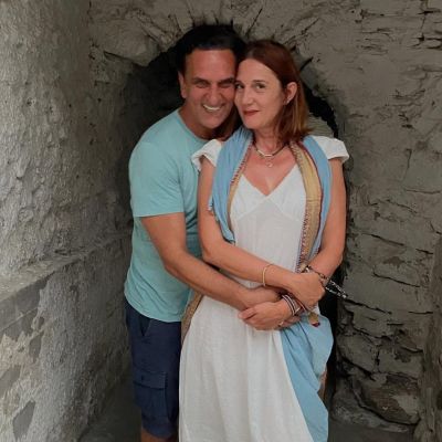 Νίκος Ψαρράς: Σπάνιες φωτογραφίες με τον 11χρονο γιο του στα Λουτρά Τήνου