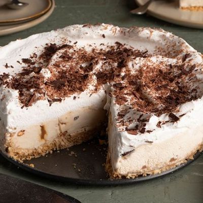 Εύκολη τούρτα παγωτό banoffee - Σε ένα τέταρτο είναι έτοιμη για την κατάψυξη