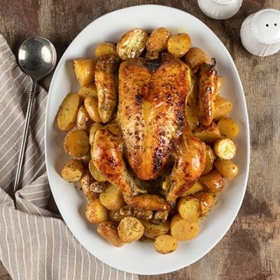 Απλό και νόστιμο: κοτόπουλο λεμονάτο με ρίγανη στον φούρνο για όλη την οικογένεια