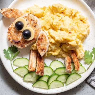 Scrambled eggs σαν προβατάκι: Το πρωινό που θα λατρέψουν τα παιδιά