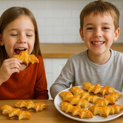 Νυχτερίδες από σφολιάτα και πραλίνα – Μια Halloween συνταγή