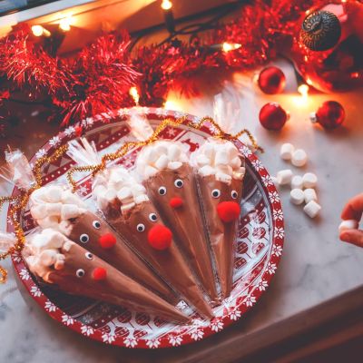 DIY ταρανδάκια - χωνάκια ζεστής σοκολάτας: Πώς θα τα φτιάξετε