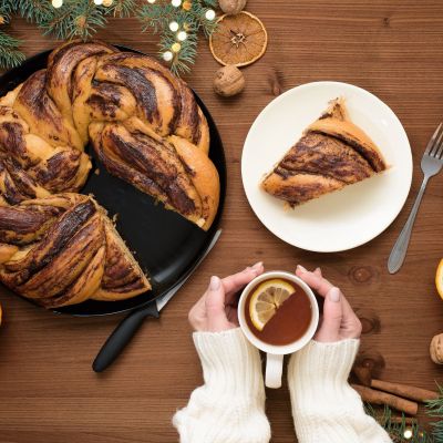 Χριστουγεννιάτικο στεφάνι με κράνμπερι και σοκολάτα - Ιδανικό γλυκό για τις γιορτές