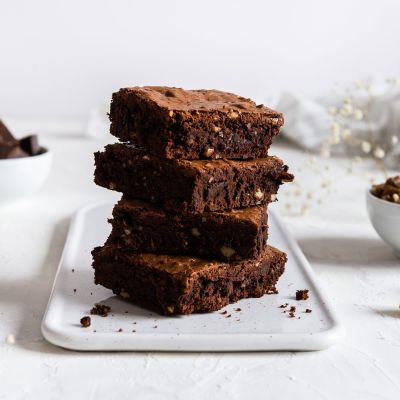 Πεντανόστιμο brownie κέικ με leftovers βασιλόπιτας