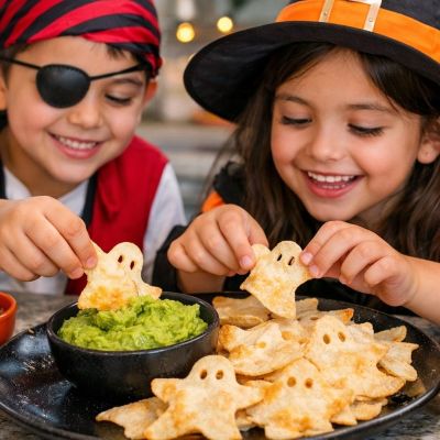Φαντασματάκια από τορτίγιες: Το πιο fun αποκριάτικο σνακ για όλη την οικογένεια