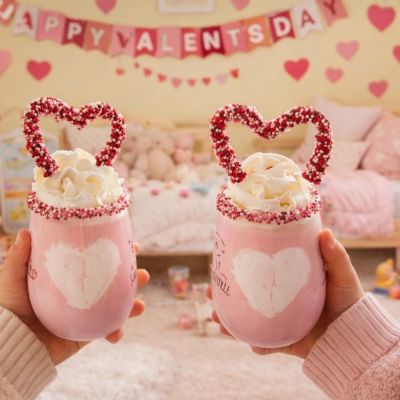 Valentine day milkshake για τα παιδιά