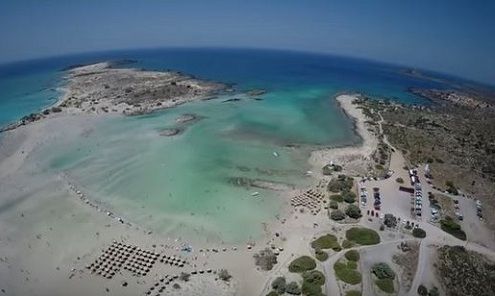 Το εξωτικό Ελαφονήσι σε ένα εκπληκτικό βίντεο από ψηλά!