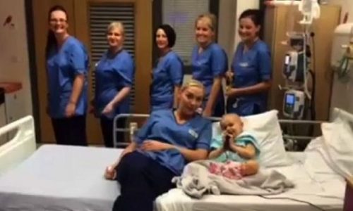 Συγκινητικό: Δείτε τι έκαναν αυτές οι νοσοκόμες για το 3χρονο άρρωστο κοριτσάκι (βίντεο)