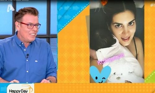 Τσιμτσιλή: Κρατά στην αγκαλιά το νεογέννητο και… βλέπει Happy Day - Το μήνυμα της ομάδας της