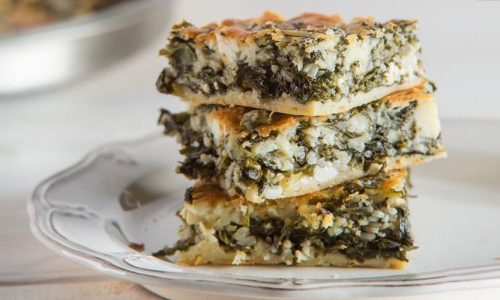 Τραγανός πλαστός με χόρτα - Μια πίτα χωρίς φύλλο