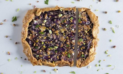 Ανοιχτή πίτα με μωβ πατάτες Περού - Δοκιμάστε την