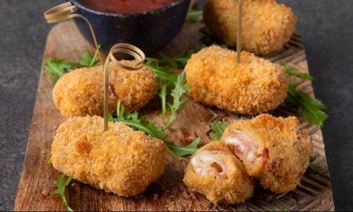 Λαχταριστές κροκέτες για παιδιά με αχλάδι και μπέικον