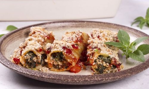Κανελόνια με τόφου και σπανάκι – Πεντανόστιμη συνταγή
