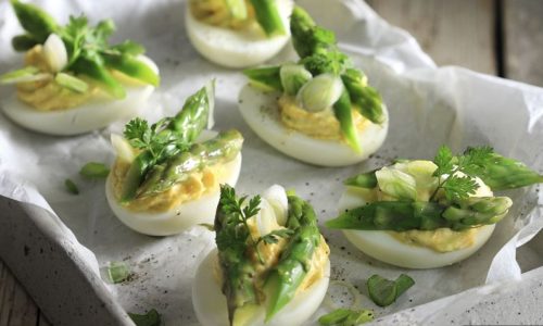 Γεμιστά αβγά με σπαράγγια - Ένα γρήγορο και εύκολο ορεκτικό