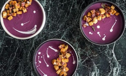 Μωβ σούπα από πατάτες Περού - Τα μικρά σας θα ξετρελαθούν με το χρώμα