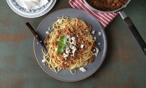 Μακαρόνια με κιμά σόγιας - Μια νηστίσιμη συνταγή για όλη την οικογένεια