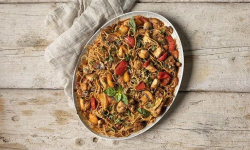 Υγιεινό κοτόπουλο cacciatore υψηλό σε πρωτεΐνη