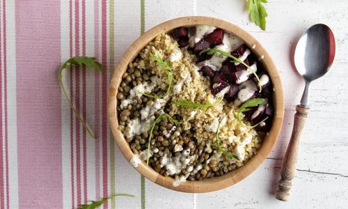 Vegan μπολ με φακές σε 10'