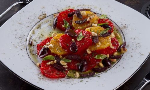 Σαλάτα εσπερειδοειδών με φουντούκια