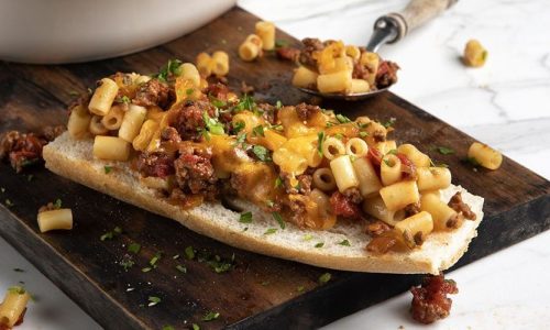 Sloppy joes με κοφτό μακαρονάκι – Έτοιμο σε 25 λεπτά