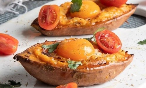 Ψητές γλυκοπατάτες με αβγά - Νόστιμη και θρεπτική συνταγή από τον Άκη