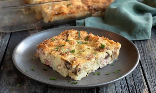 Πατάτες ογκρατέν με σπιτική μπεσαμέλ