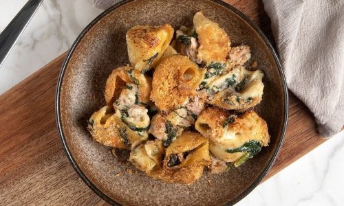 Νόστιμα κοχύλια με τόνο στον φούρνο