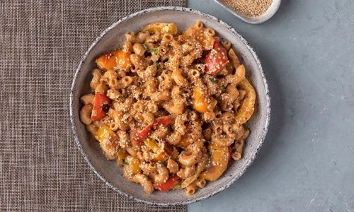 Ζυμαρικά με σάλτσα ταχίνι και πορτοκάλι - Έτοιμα σε 10 λεπτά