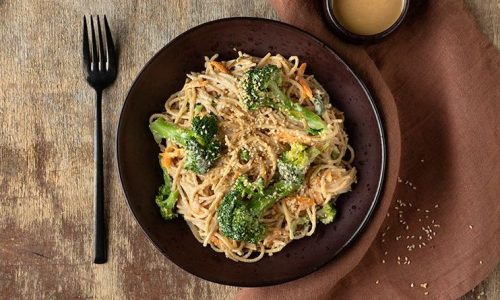 Συνταγή για σπαγγέτι με ταχίνι και λεμόνι