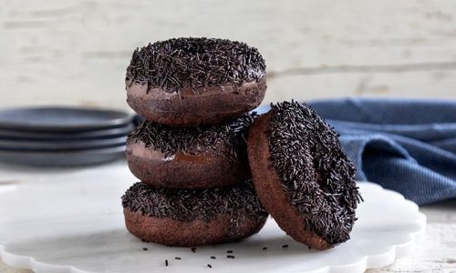 Γρήγορα και αφράτα donuts σοκολάτας